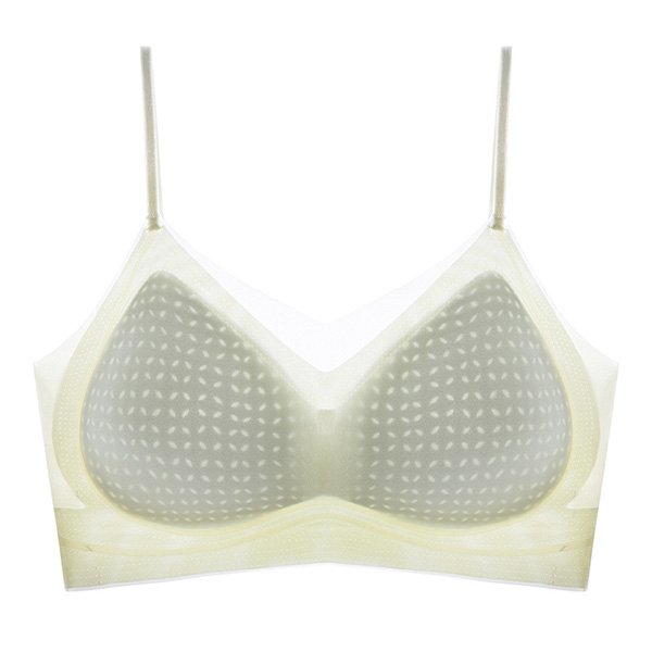 Ice silk bra vest with cooling nylon fabric and casual bralette design