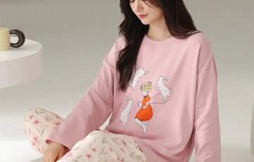 Spring And Autumn Cotton Pajama Set (7)