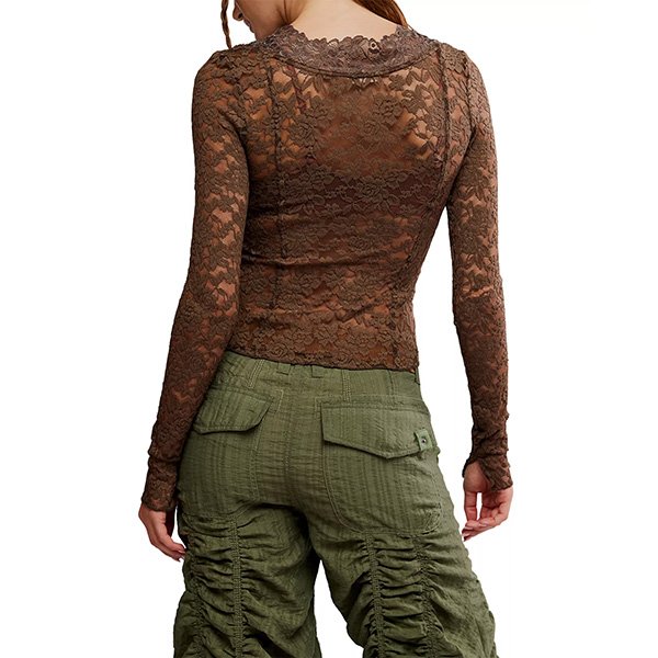 Free People All Night Sheer Floral Top 2