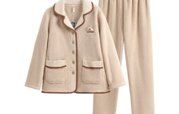 Couple Pajamas-Fleece-Lined Womens Suit (5)