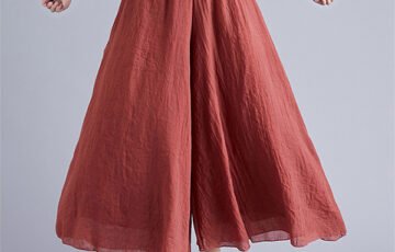 Elegant High-Waist Wide-Leg Culottes (1) Elegant High-Waist Wide-Leg Culottes (1)