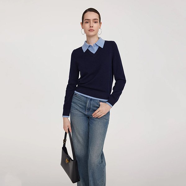 Goelia Wool Color Block Sweater (3)