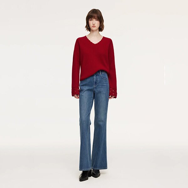 Goelia Wool V-Neck Sweater