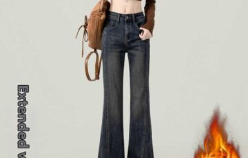 Retro American Flared High-Waist Jeans (1) Retro American Flared High-Waist Jeans (1)