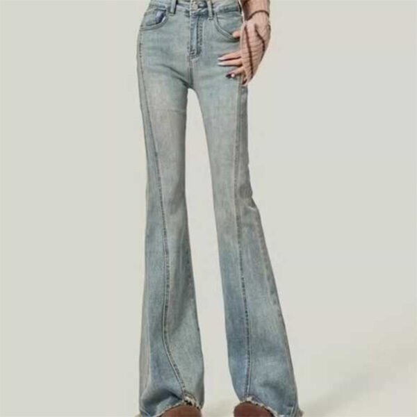 Retro American Flared High-Waist Jeans