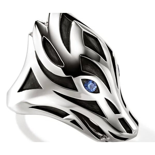 John Hardy Naga Blue Sapphire Snake Ring (4) John Hardy Naga Blue Sapphire Snake Ring