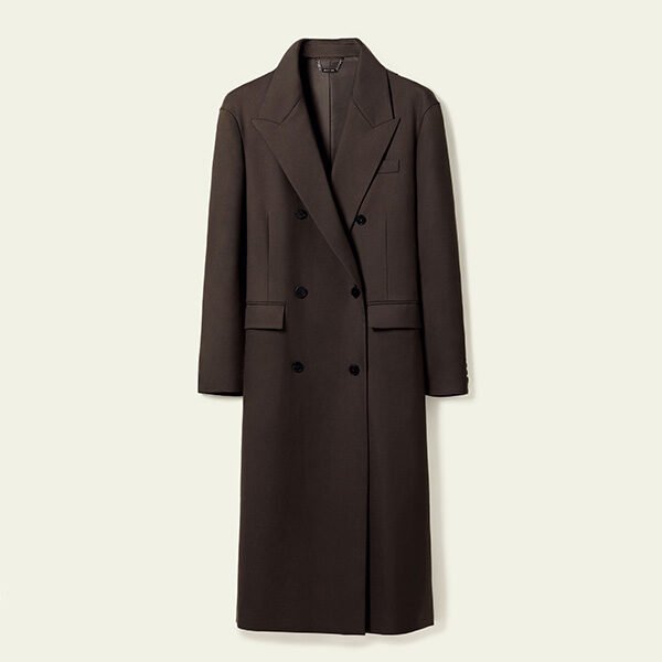 lilysilk wool coat chestnut