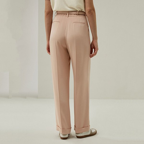 Mahogany Rose Silk Trousers - Image 3