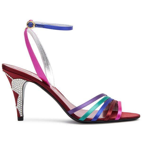 Valentino Ladycrush 85 Satin Sandals (1) Valentino Ladycrush 85 Satin Sandals