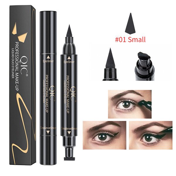 QIC Dual-Ended Stamp Eyeliner Black