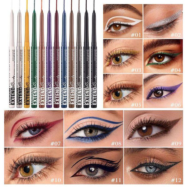 Langmanni Matte And Glitter Gel Eyeliner Pen (28) Langmanni Matte And Glitter Gel Eyeliner Pen