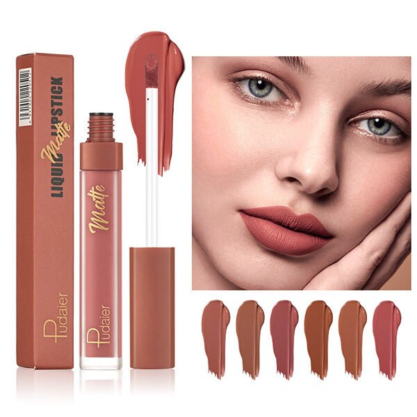 Pudaier 12-Color Matte Liquid Lipstick (16) Pudaier 12-Color Matte Liquid Lipstick