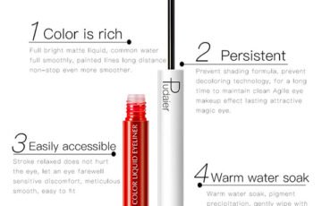 Pudaier 15-Color Waterproof Liquid Eyeliner 1