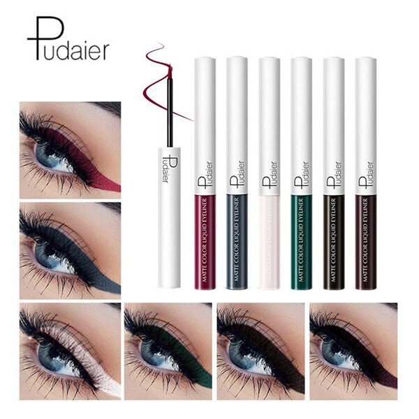 Pudaier 15-Color Waterproof Liquid Eyeliner