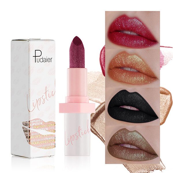 Pudaier Metallic Glitter Lip Gloss 10 Shades (2) Pudaier Metallic Glitter Lip Gloss 10 Shades