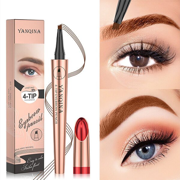 YANQINA 4-Tip Waterproof Eyebrow Pen (3) YANQINA 4-Tip Waterproof Eyebrow Pen