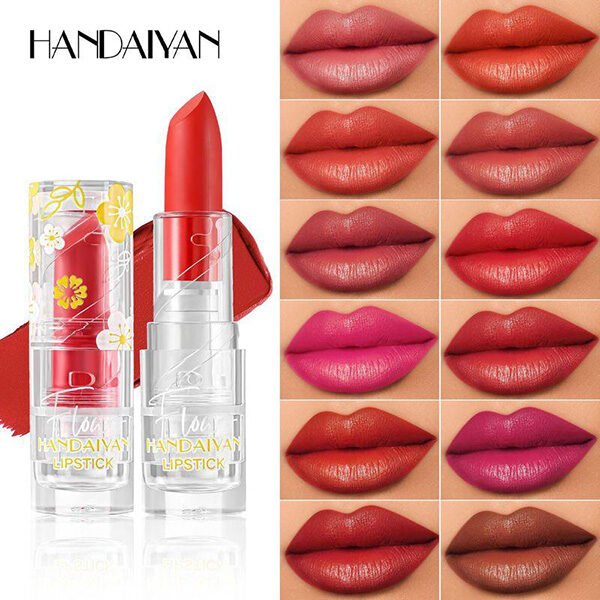 HANDAIYAN Matte Waterproof 12-Color Lipstick