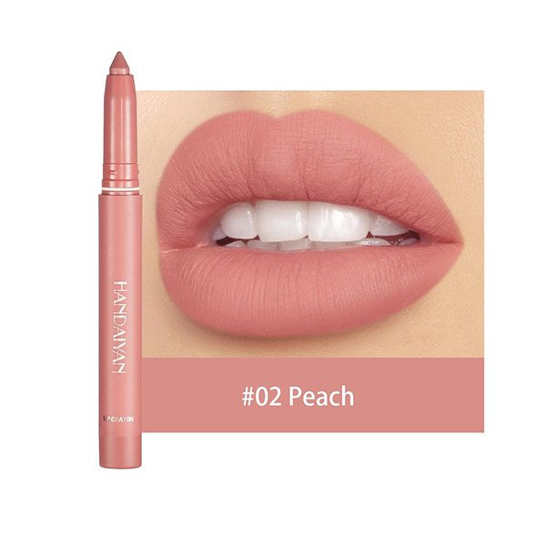 Matte lipstick pen Handaiyan in Peach #02 with creamy formula