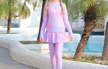 Kids Long-Sleeve Two-Piece Swim Set (6)