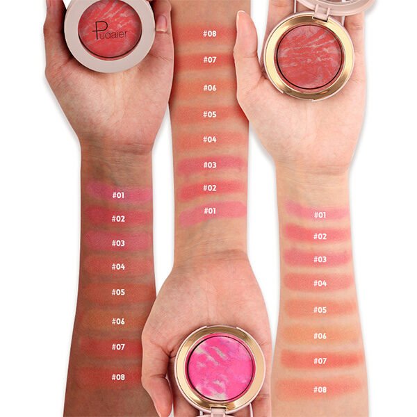 Pudaier 2-in-1 Marble Blush