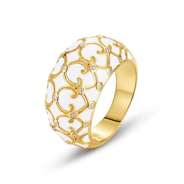 S925 New Chinese Style Enamel Ring (2) S925 New Chinese Style Enamel Ring