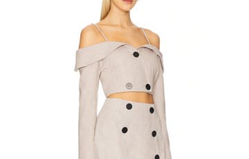 Matthew Bruch Off-Shoulder Cropped Top (3)