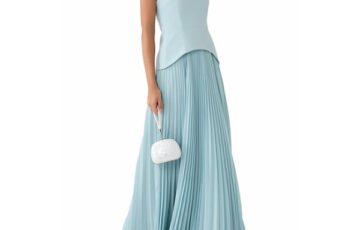Solace London Britt Maxi Dress in Light Blue (1)