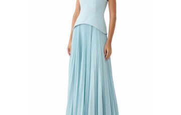 Solace London Britt Maxi Dress in Light Blue (2)