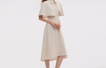 Goelia1995 Capelet And Midi Dress Set (8)