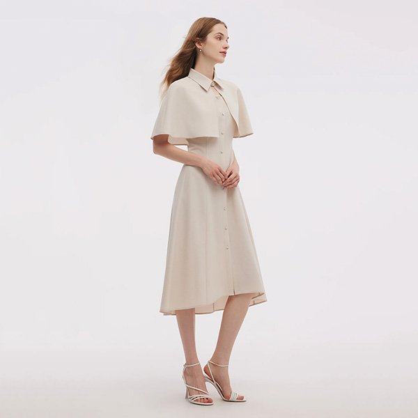 Goelia1995 Capelet And Midi Dress Set (8)