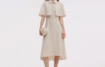 Goelia1995 Capelet And Midi Dress Set (9)