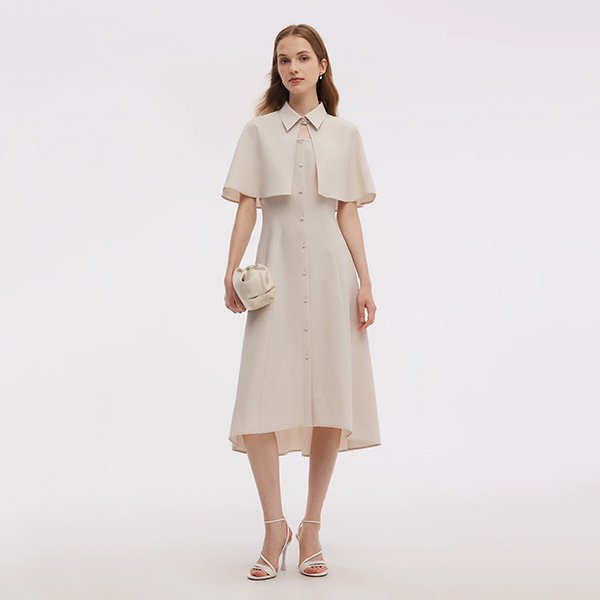 Goelia1995 Capelet And Midi Dress Set (9)