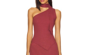 Kirza One-Shoulder Knit Top (2)