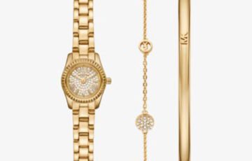 Michael Kors Lexington Pavé Watch Jewelry Set (1)