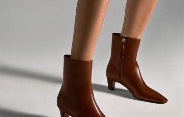 SCHUTZ Dellia Leather Bootie in Cognac (6)