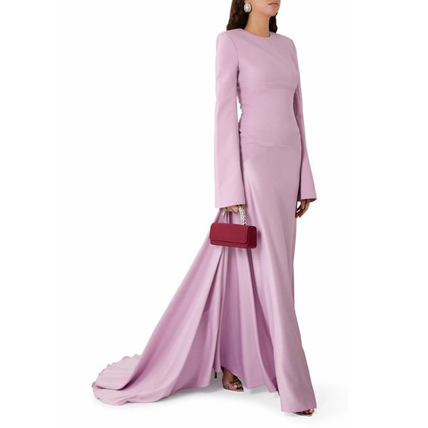 Solace London Claudine Maxi Dress in Purple (1)
