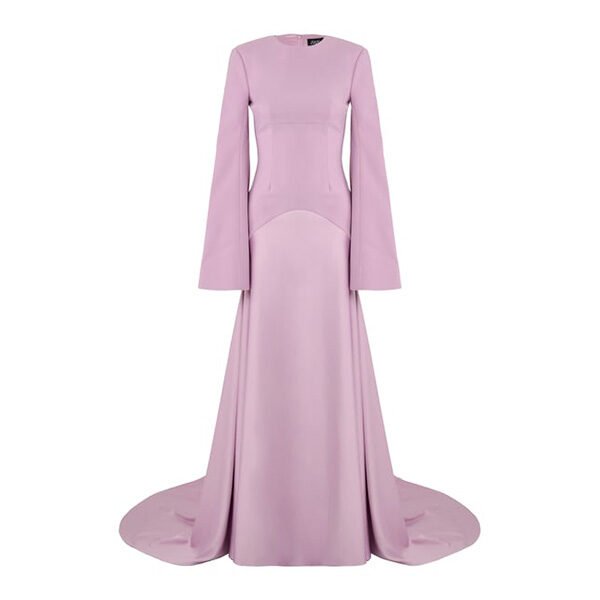 Solace London Claudine Maxi Dress in Purple