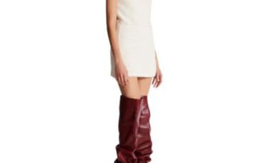 Balmain Short Zipped Tweed Skirt (3)