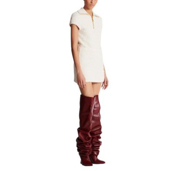 Balmain Short Zipped Tweed Skirt 2 Balmain Short Zipped Tweed Skirt - Image 2