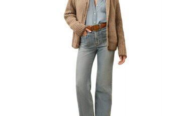 Faherty Lost Trails Cardigan in Oatmeal (1)