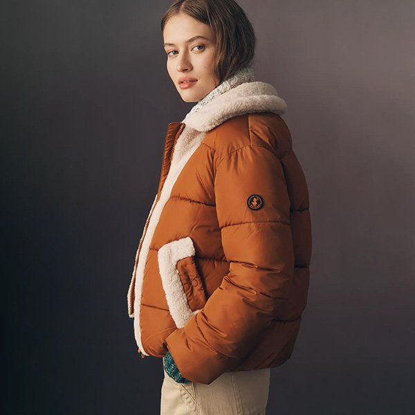 Save The Duck Faux-Shearling Puffer Jacket