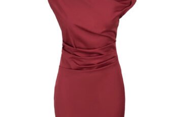 Staud Mini Phare Dress-Red (3)