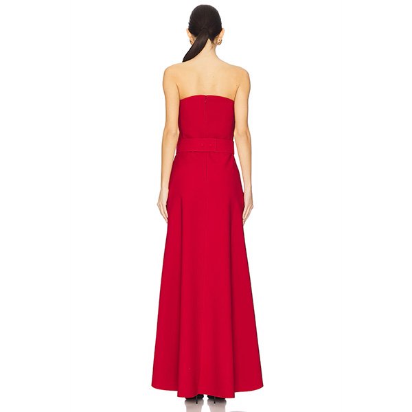 Ember Maxi Dress | Luxury Ruby Gown with Bel - Image 3