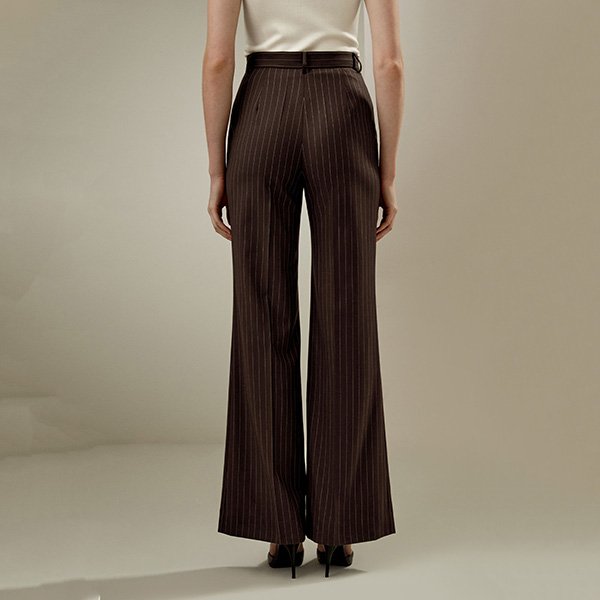 LILYSILK Pinstripe Pants | High Rise Straight - Image 3
