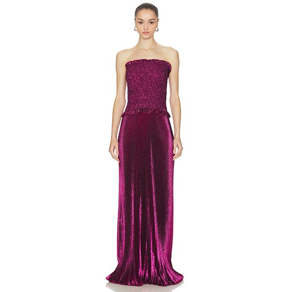 Maya Gown Sangria Glitter by L’IDEE – Elegant Maxi Dress (1)