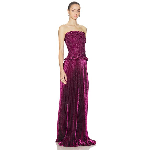 Maya Gown Sangria Glitter by L’IDEE – Elegant Maxi Dress (2)