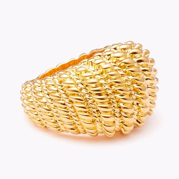 Zimmermann Gold Tone Ring | Luxury Statement Jewelry