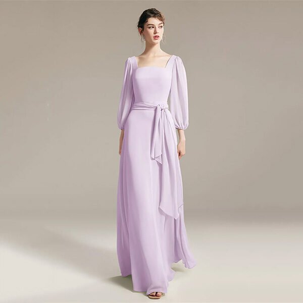 AW Claribel Dress Lilac Chiffon (1)