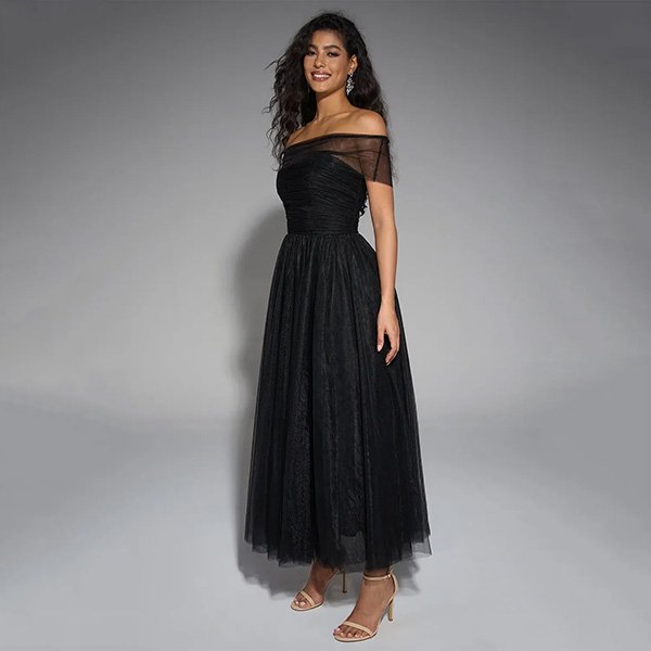 AW Hope Dress Regal Black Tulle Gown (4)