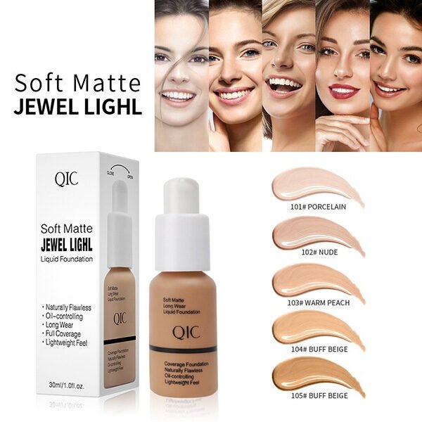 Matte Liquid Foundation - Oil Control | QIC